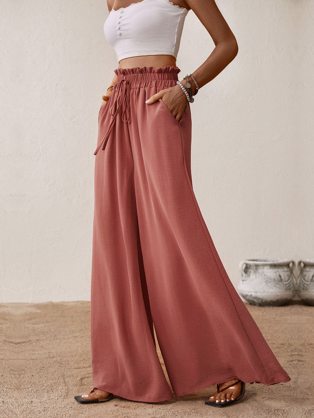 DressBerry Women Flared Palazzos