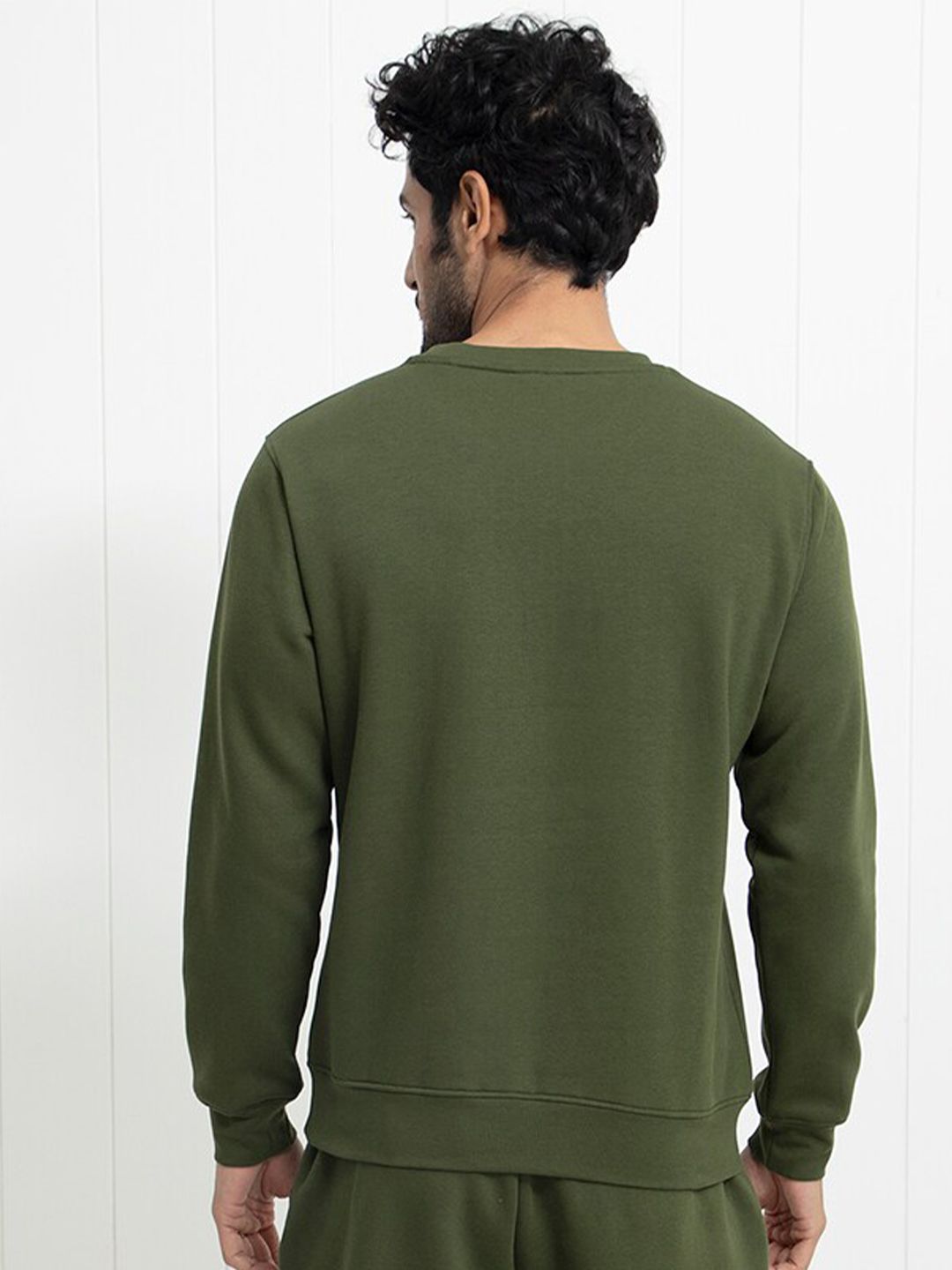 RARE RABBIT Men Pine Graphic Print Logo Sweatshirt