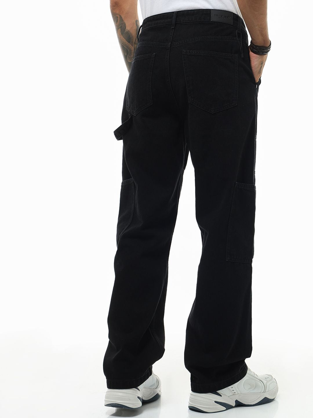 Bewakoof Men Baggy Straight Fit Carpenter Jeans