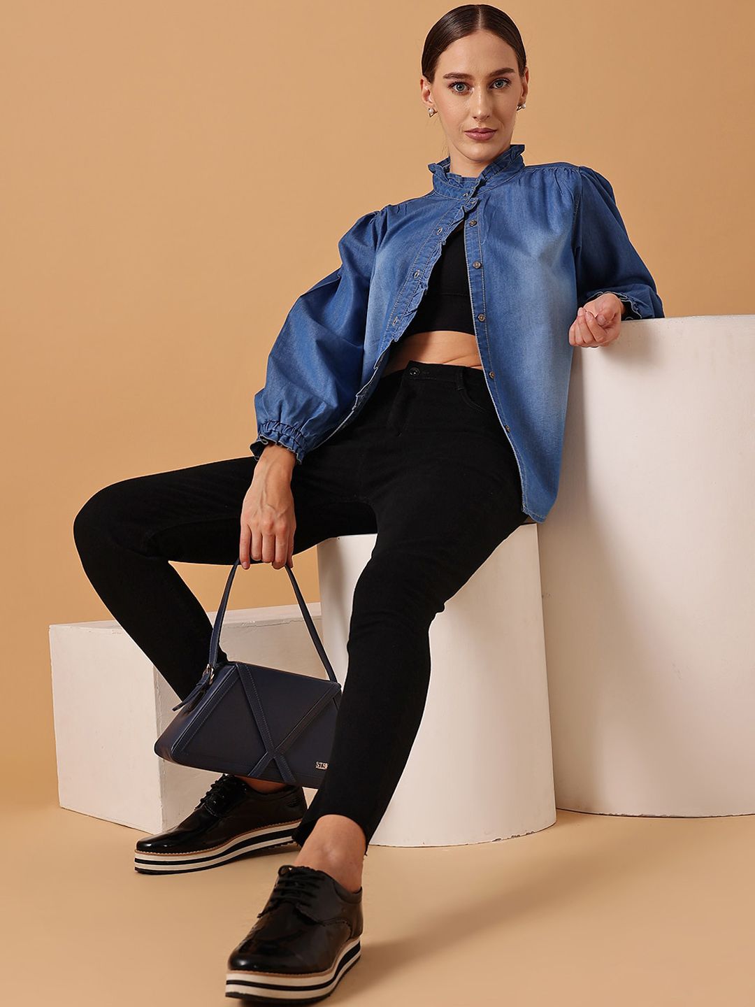 STREET 9 BASICS Women Narrow Slim Fit Clean Look Stretchable Jeans