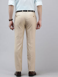 Park Avenue Men Textured Slim Fit Formal Trousers