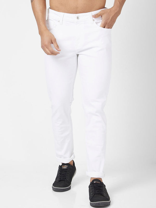 Spykar Men Skinny Fit Low-Rise Regangan Seluar Jeans