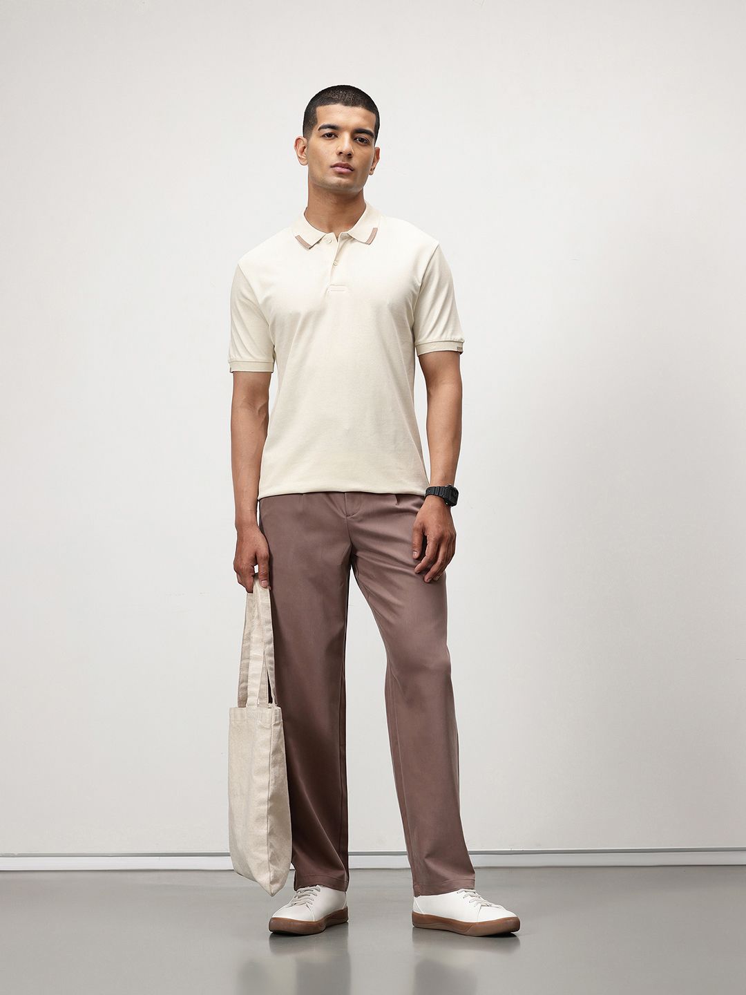 ether Polo Collar Organic Cotton T-shirt