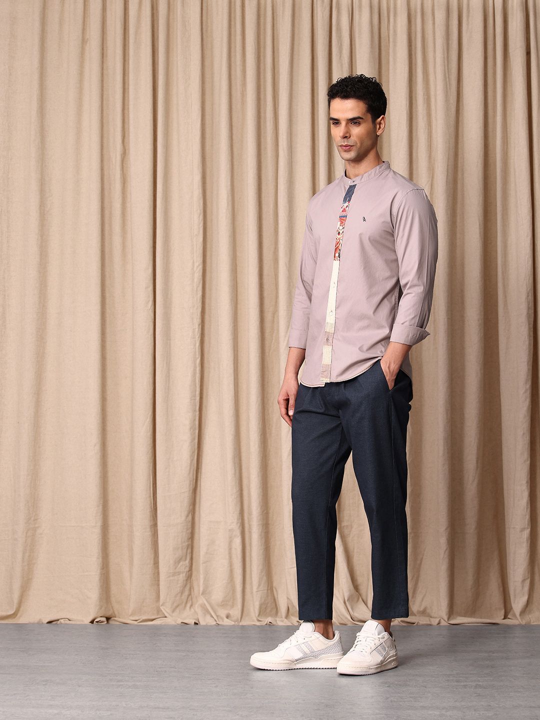 Mr Bowerbird Tailored Fit Pure Cotton Casual Shirt