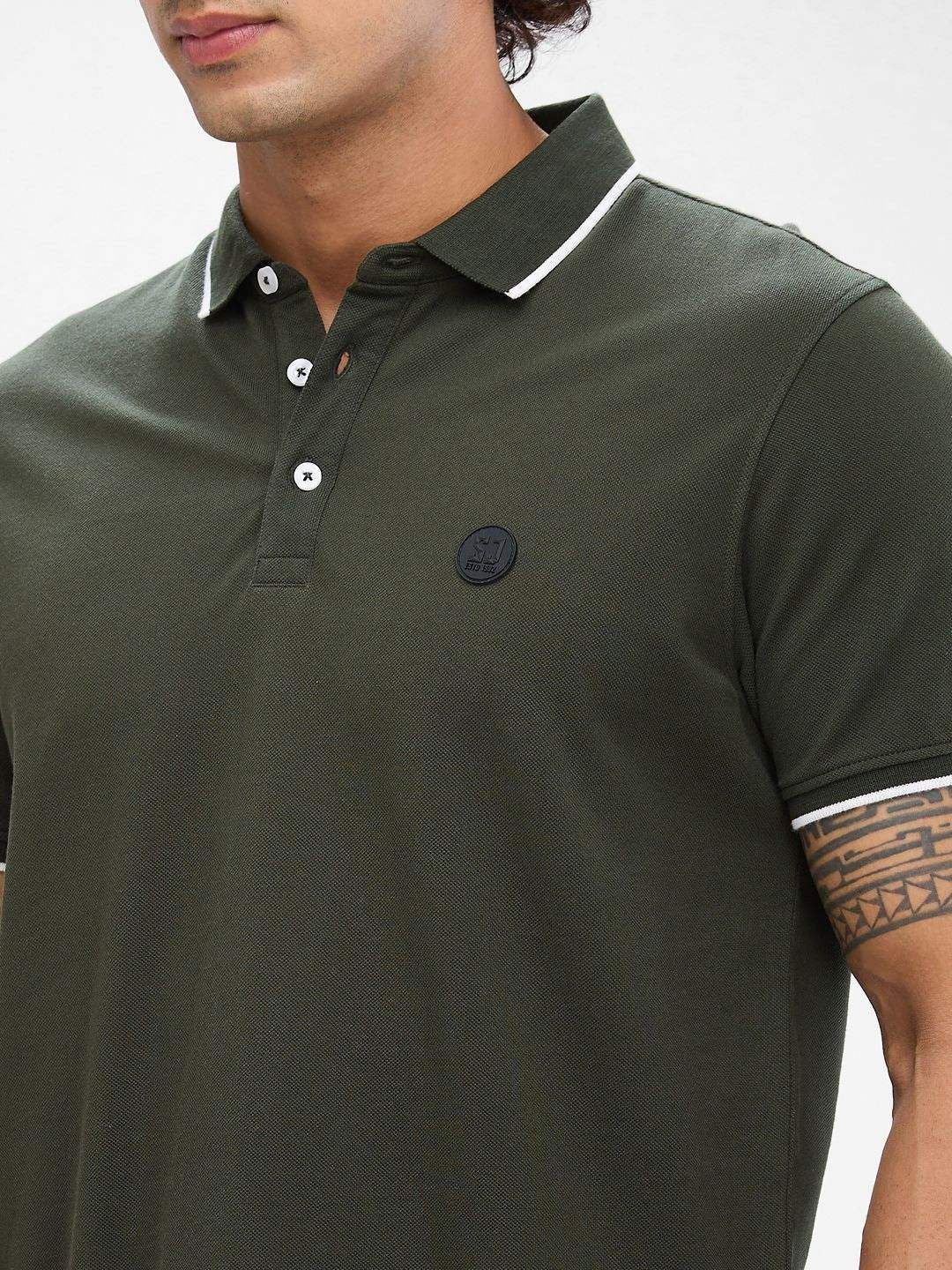 SPYKAR Men Polo Collar Slim Fit T-shirt