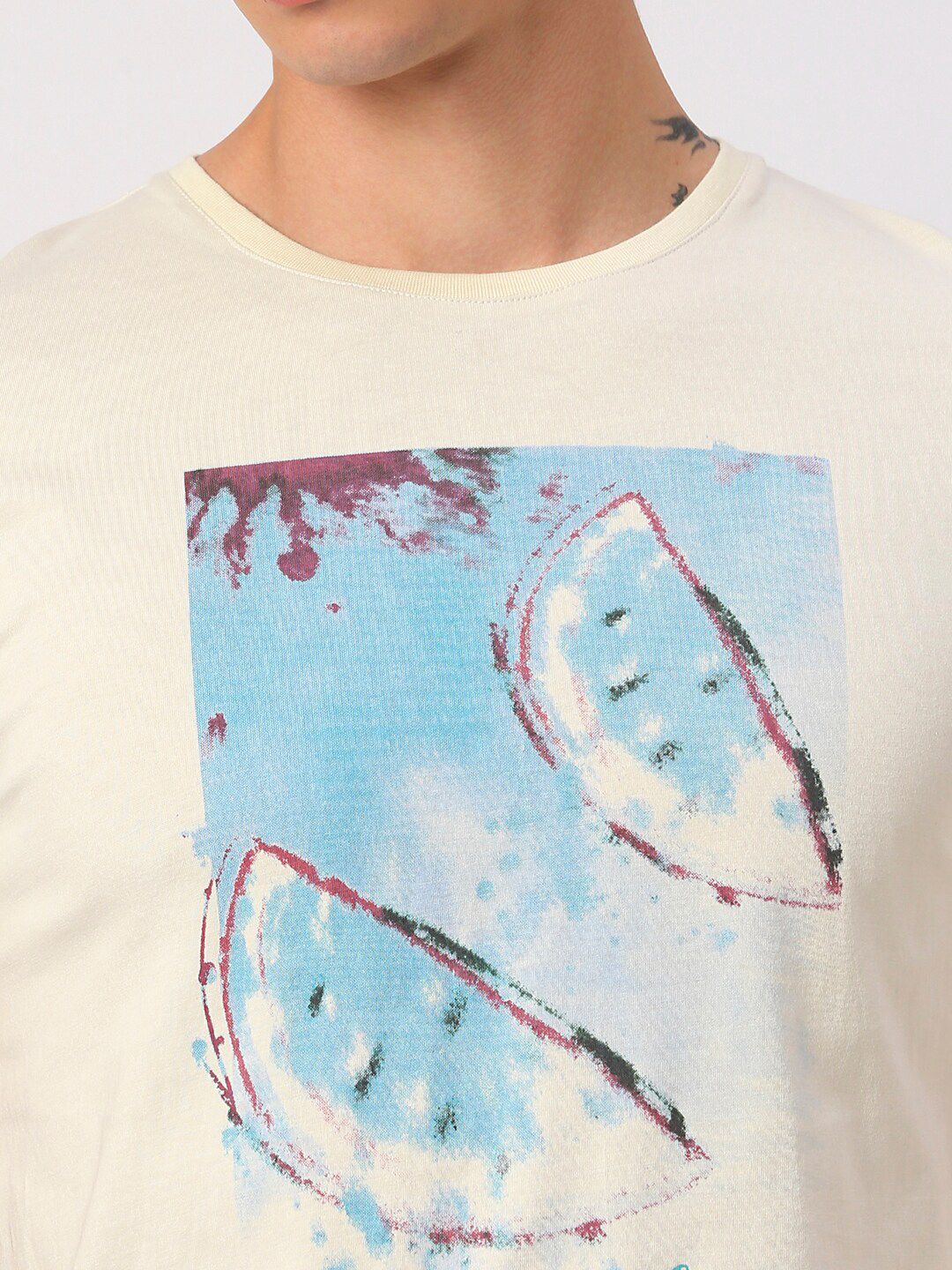 Being Human Graphic Printed Round Neck Short Sleeves T-shirt