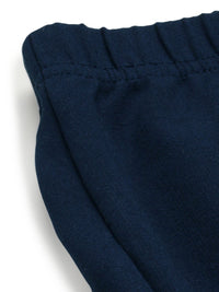 Global Desi Women Blue Solid Tapered Fit Cigarette Trousers