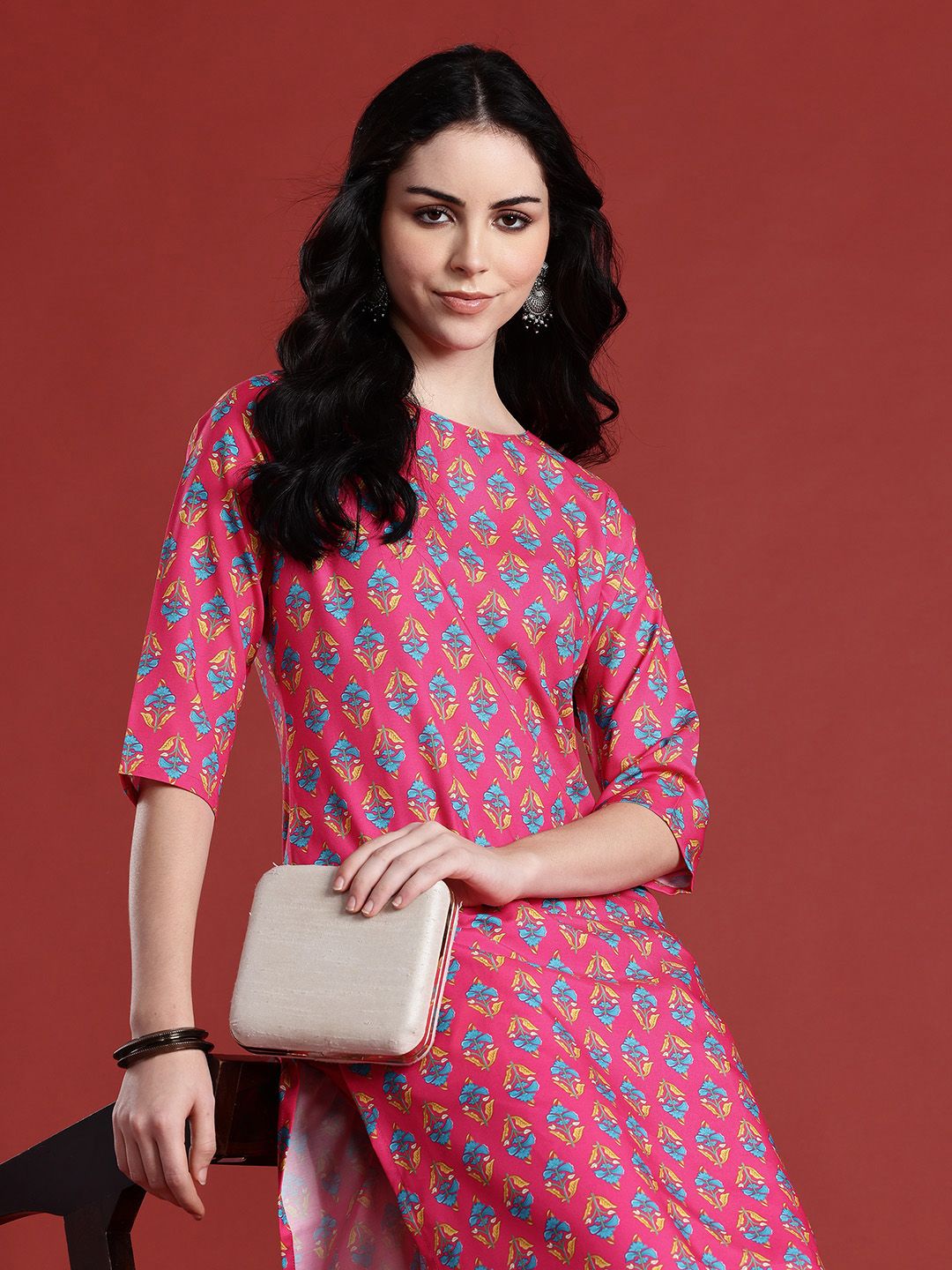 Anouk Ethnic Motifs Printed Kurta
