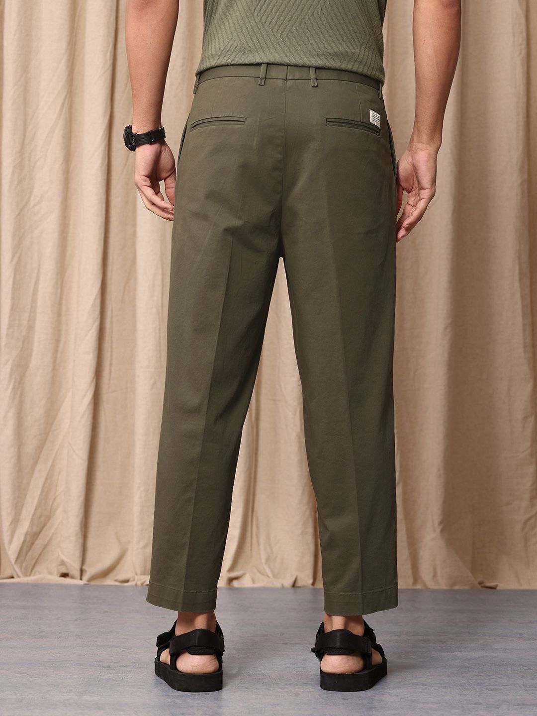 Mr Bowerbird Men Oversized Fit Pleated Trousers