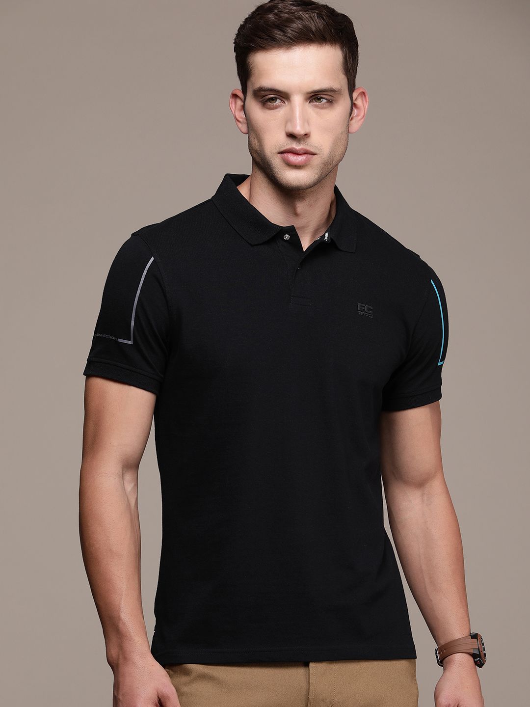 French Connection  Polo Collar Pure Cotton T-shirt