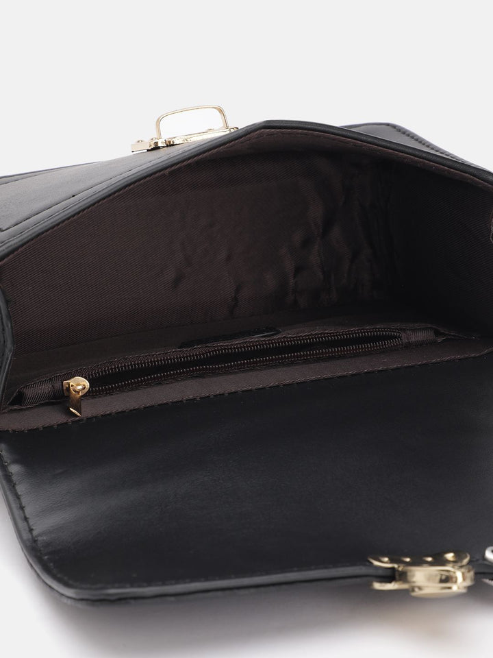 DressBerry Textured Structured Satchel