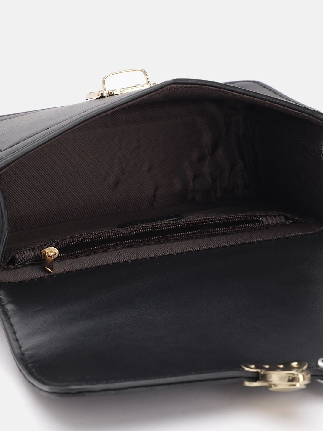 DressBerry Textured Structured Satchel