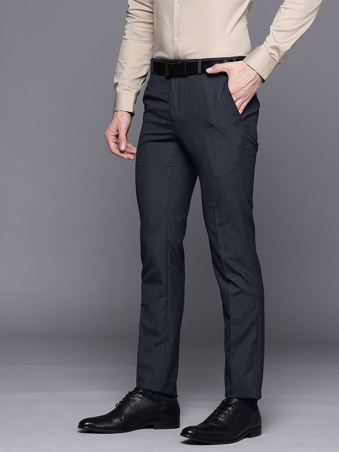 Raymond Men Slim Fit Formal Trousers