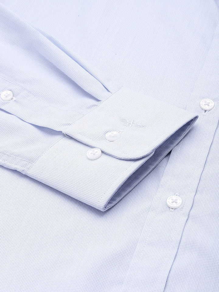 Park Avenue Slim Fit Micro Checked Formal Shirt