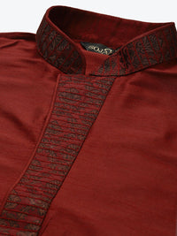 SOJANYA Men Maroon Kurta