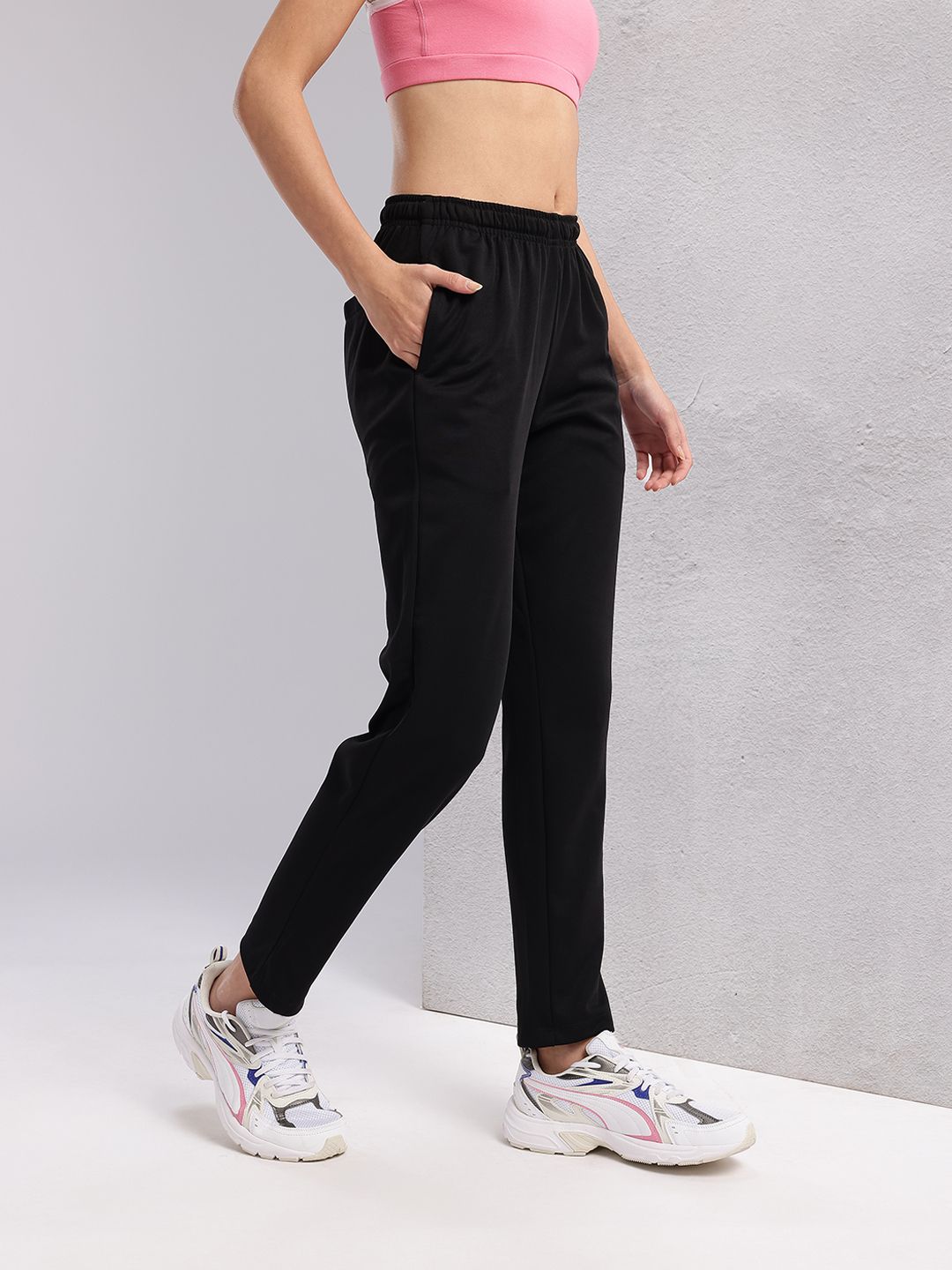 HRX by Hrithik Roshan Women Brand Logo Print Lifestyle Track Pants