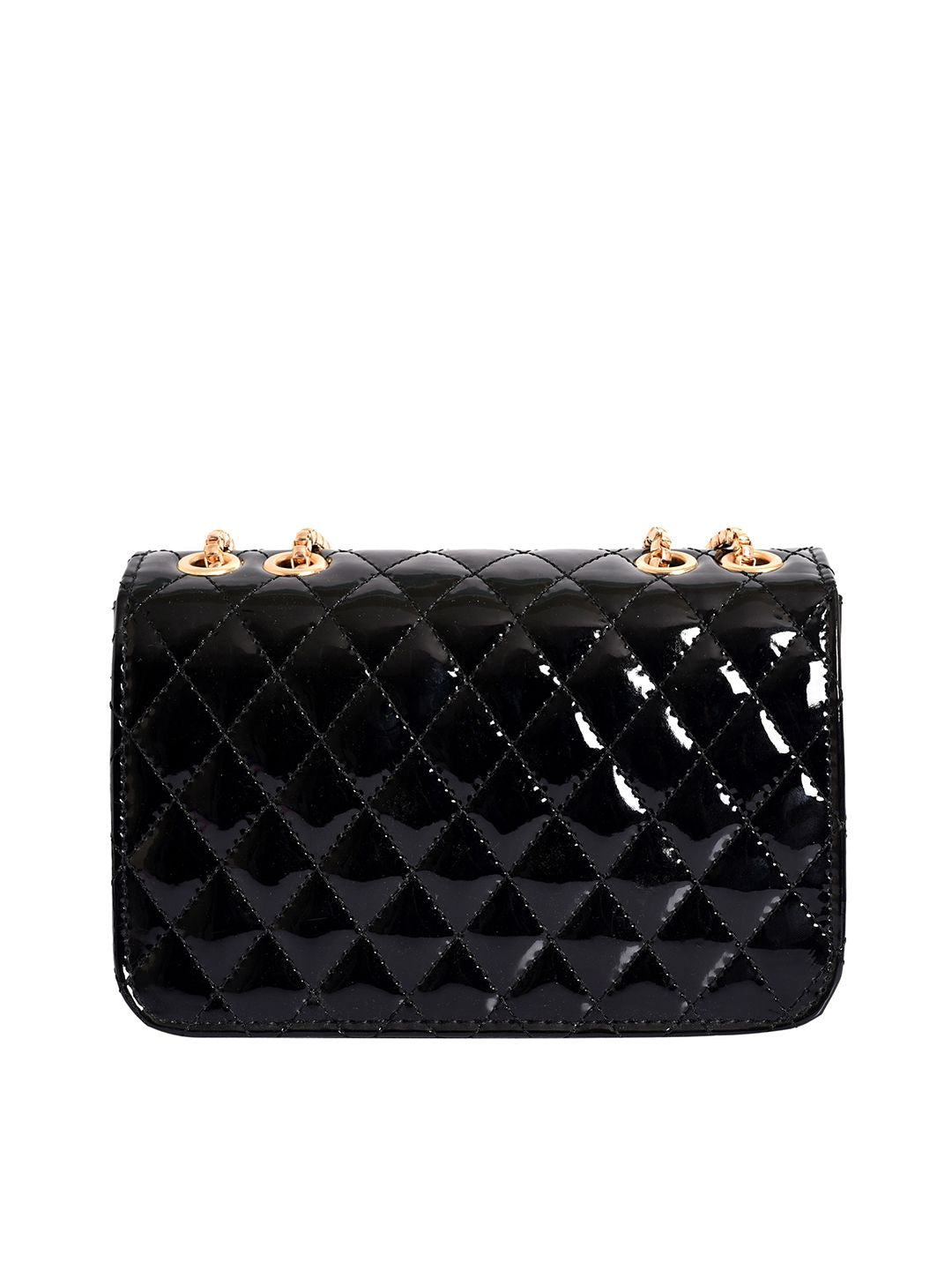 Lino Perros Black Quilted Shoulder Bag