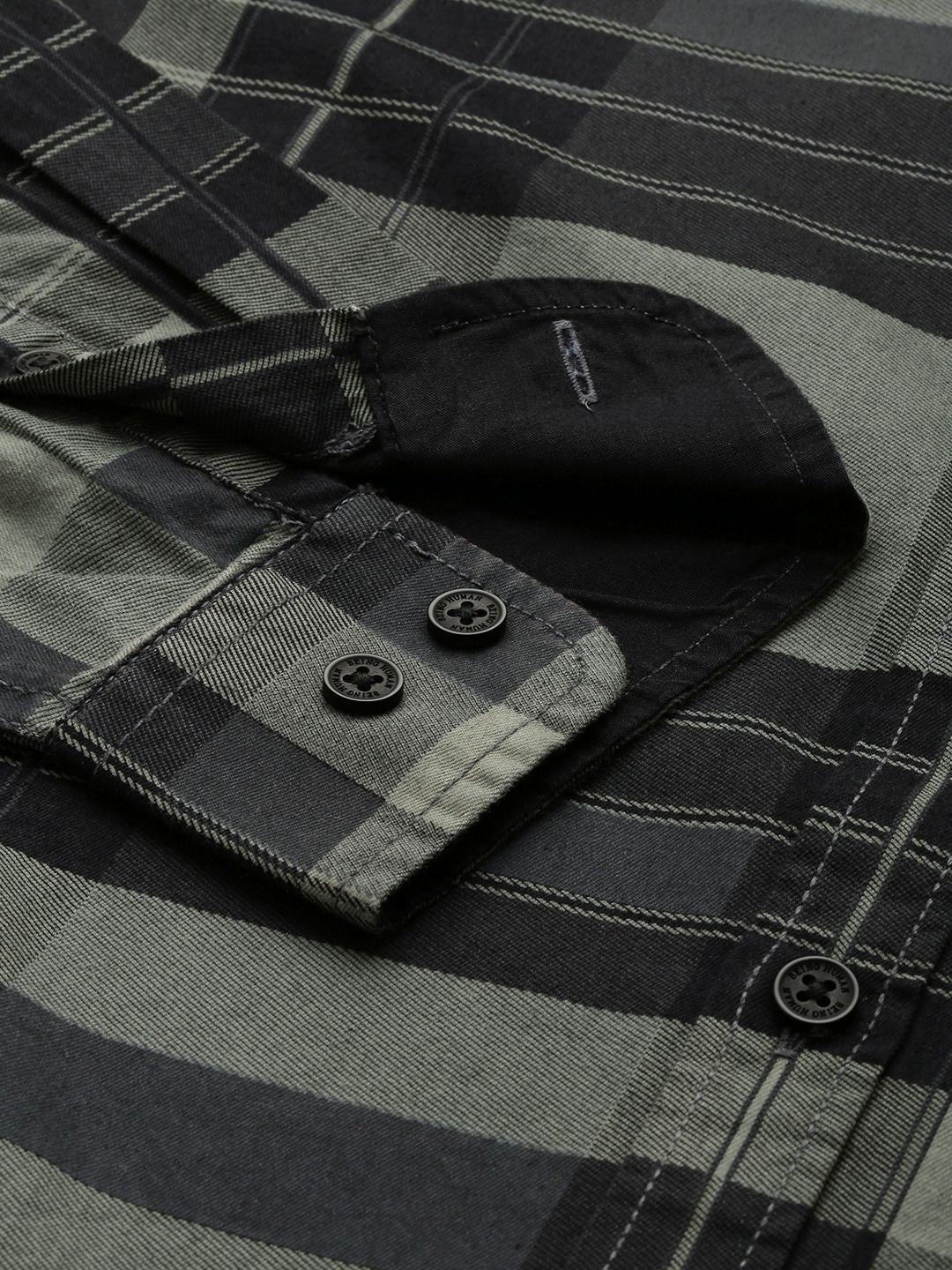 Being Human Pure Cotton Classic Slim Fit Opaque Checked Casual Shirt