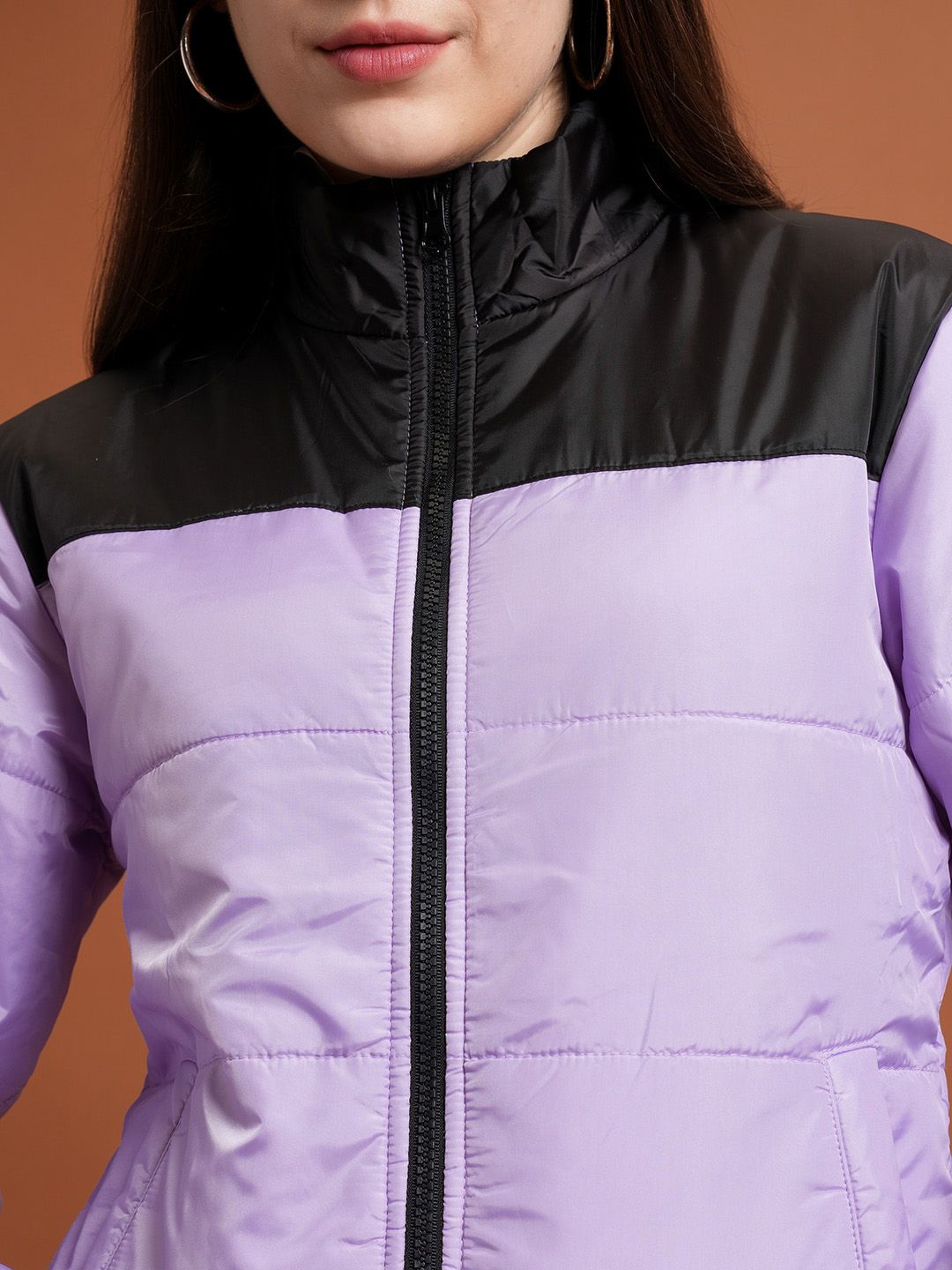 Tokyo Talkies Colourblocked Puffer Jacket