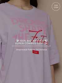 Difference Of Opinion Women Short Sleeve Oversized Printed Tshirt