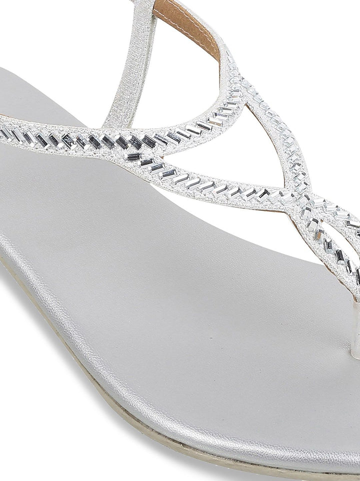 Mochi Embellished Open Toe Block Heels