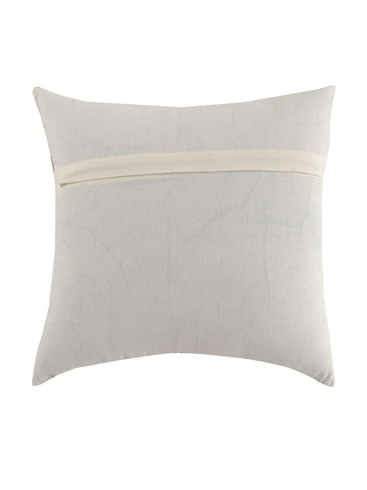 STITCHNEST Yellow & Grey Colourblocked Square Cushion Covers