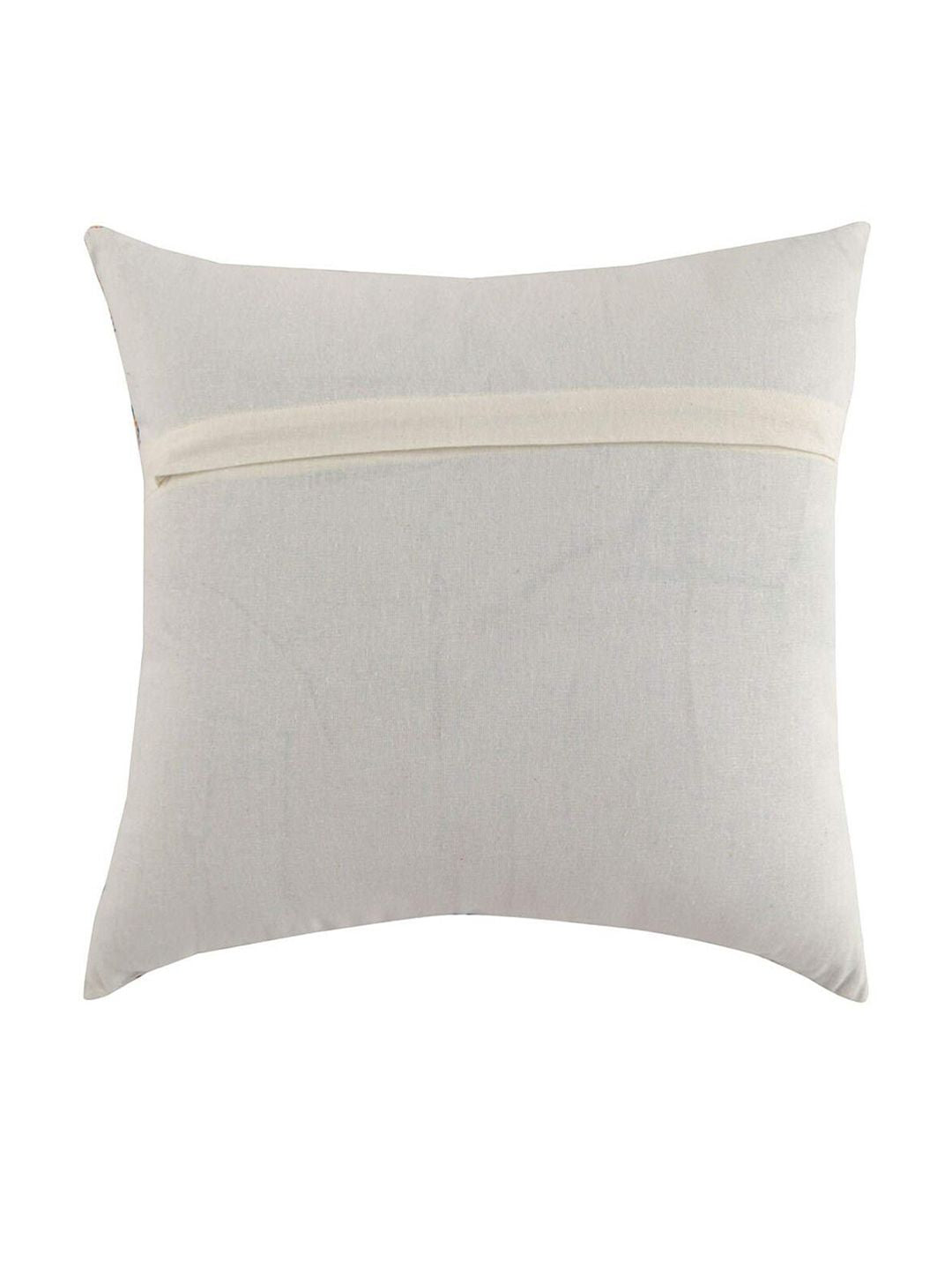 STITCHNEST Yellow & Grey Colourblocked Square Cushion Covers