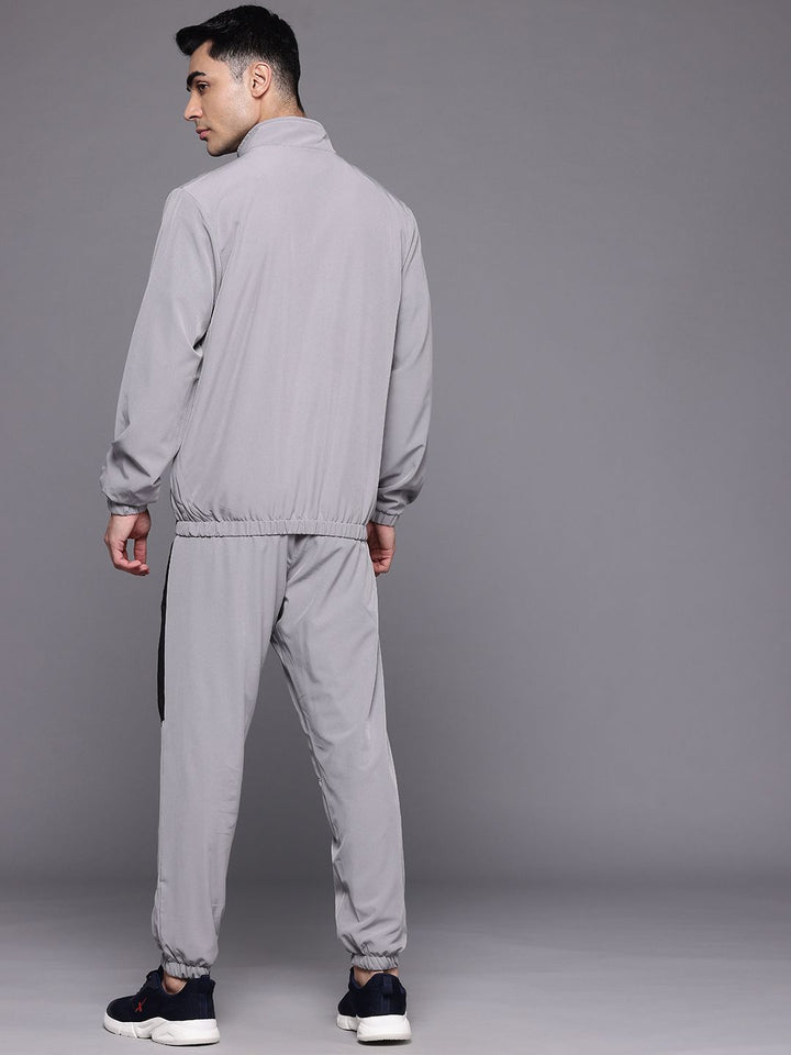 HRX by Hrithik Roshan Brand Logo Printed Rapid-Dry Running Zip-Up Tracksuit