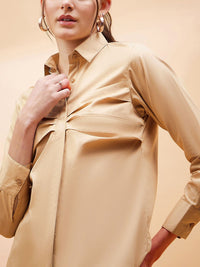 SASSAFRAS BASICS Comfort Spread Collar Long Sleeves Cotton Casual Shirt