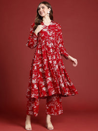 Anouk Ethnic Motifs Printed Regular Kurta with Palazzos