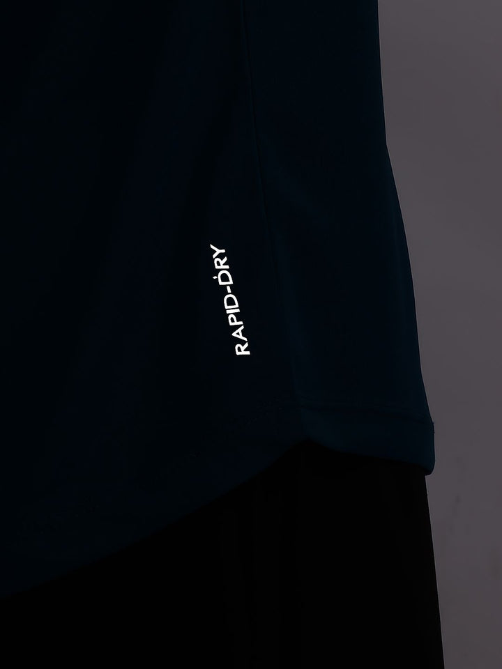HRX oleh Hrithik Roshan Typography Print T-Shirt Latihan Rapid-Dry