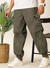 Thomas Scott Men Mid-Rise Comfort Easy Wash Cargos Trousers