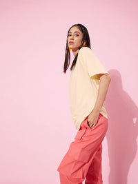 DILLINGER Women Graphic Printed Oversized T-shirt