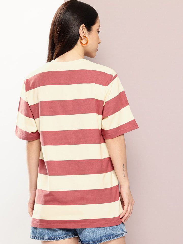 Dillinger Womens Short Sleeve Oversized Yarn Dyed Tshirt
