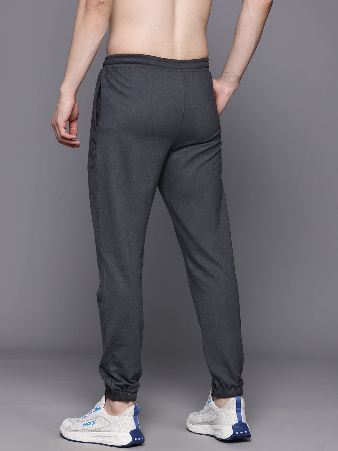 HRX by Hrithik Roshan Men Brand Logo Detail Mid-Rise Regular Fit Training Joggers
