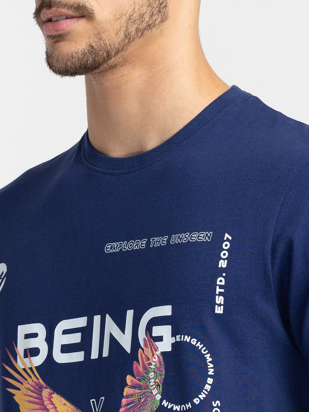 Being Human Typography Printed T-shirt
