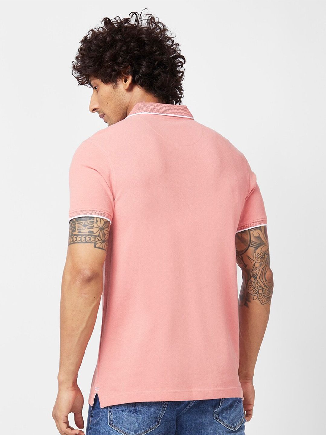 SPYKAR Polo Collar Slim Fit Cotton T-Shirt