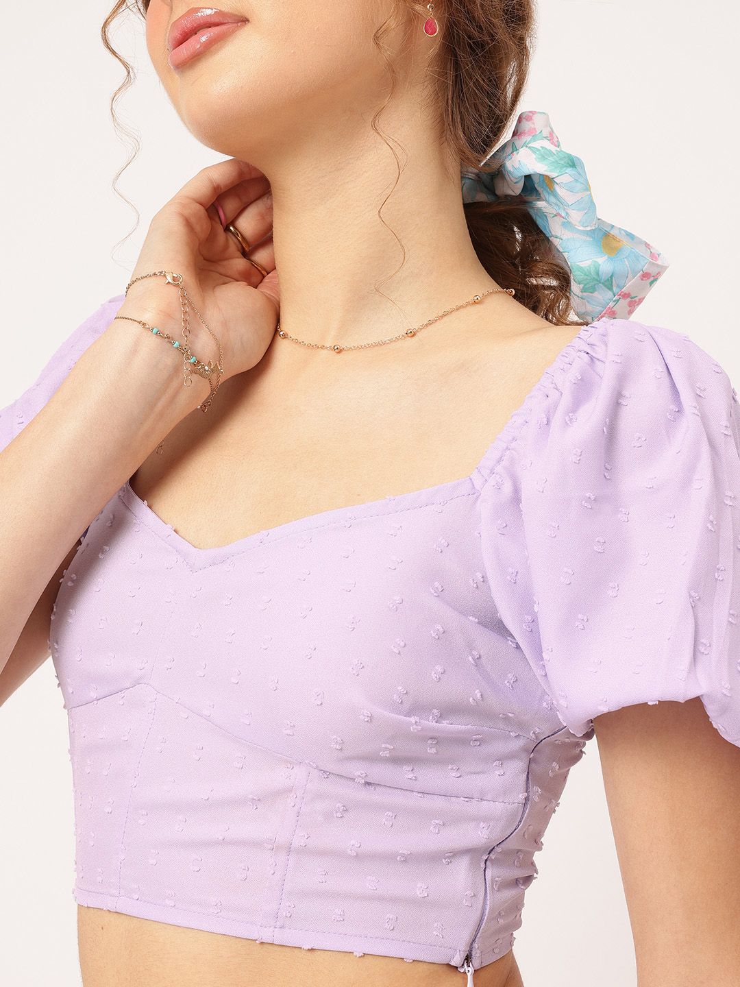 DressBerry Urban Ballerina Sweetheart Dobby Dash Top