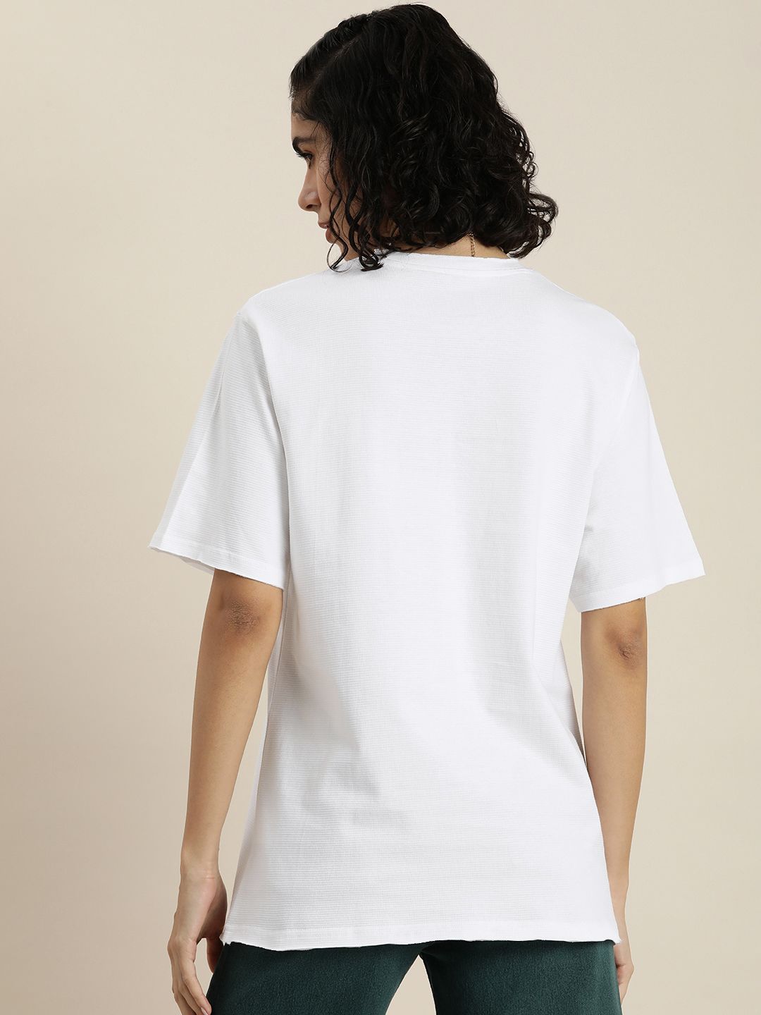 DILLINGER Women Honeycomb Structure Oversized Tshirt