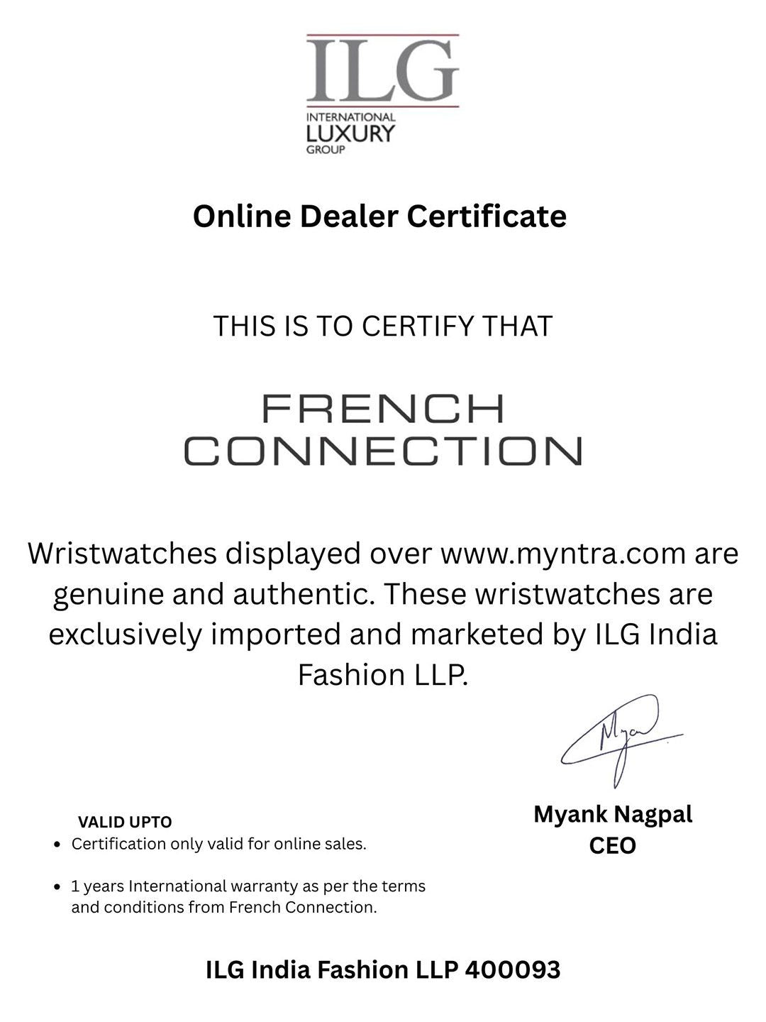 French Connection Women Dial & Stainless Steel Straps Analogue Watch FCH12GM