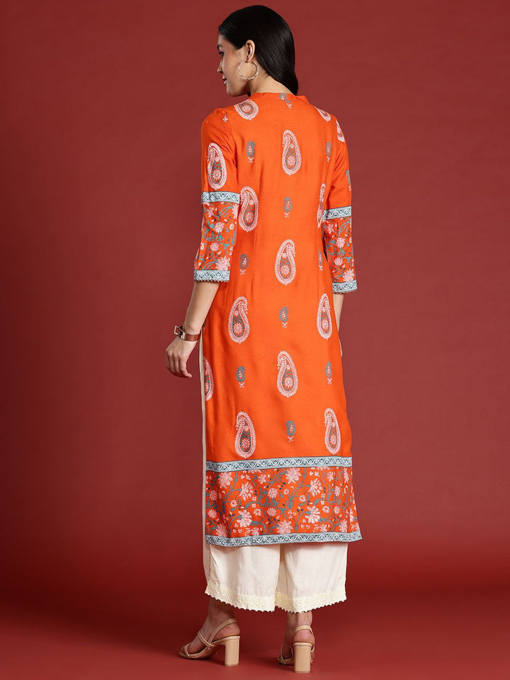 Anouk Paisley Print Gotta Patti Kurta