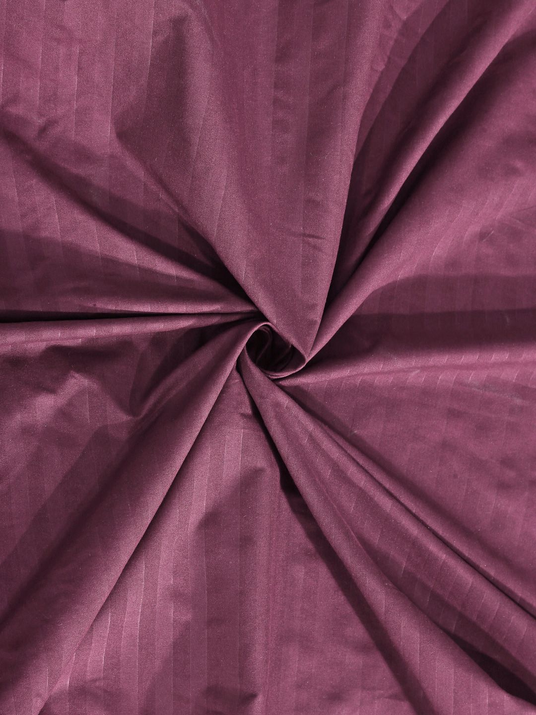 Myntra Elegant Homes Maroon Striped 300 TC Super King Bedsheet Set 2.7 m x 2.7 m
