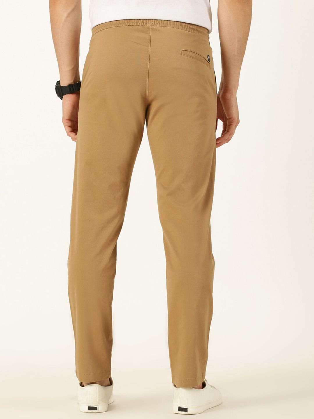 Thomas Scott Men Smart Mid Rise Cotton Chinos Trousers