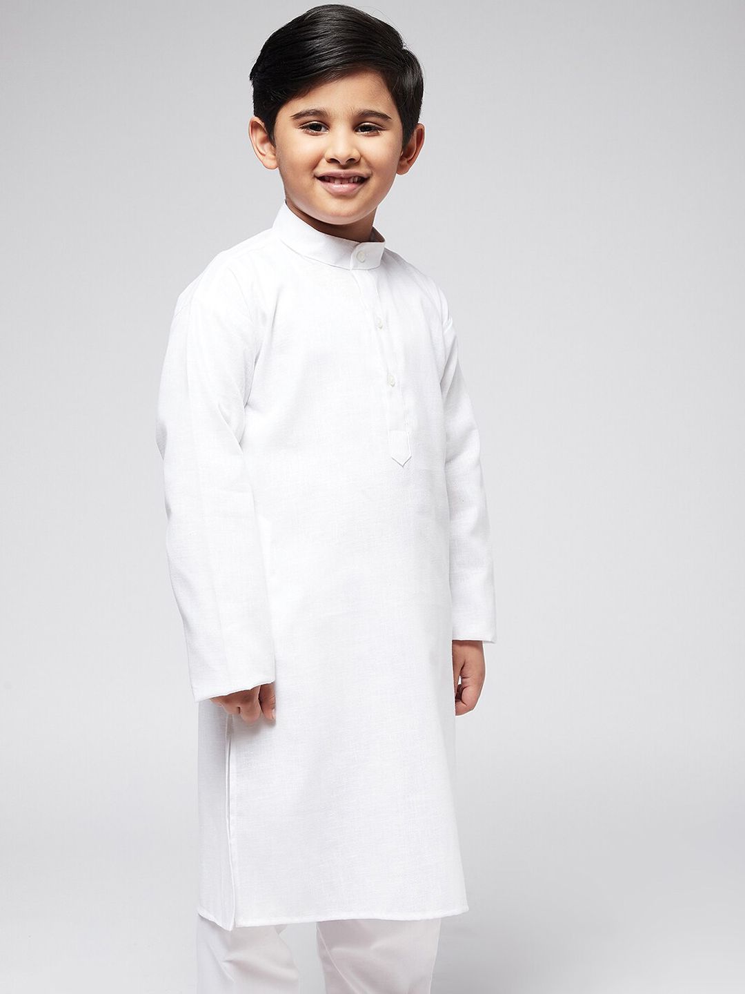 SOJANYA Boys White Chikankari Kurta