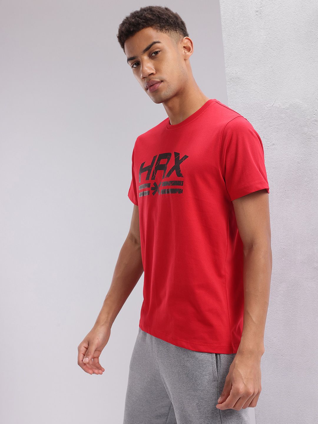 HRX by Hrithik Roshan Men Typography Printed Training T-shirt