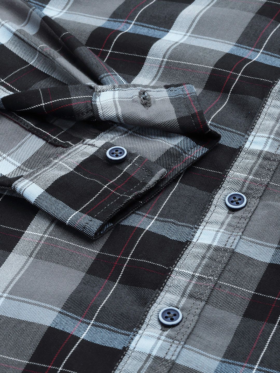 The Indian Garage Co Men Tartan Checked Casual Shirt