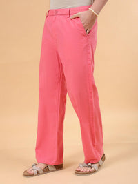 The Indian Garage Co Men Mid-Rise Loose Fit Cotton Trousers