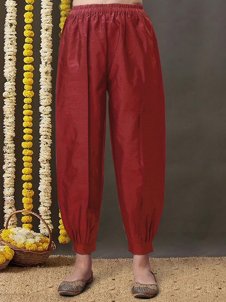 KALINI Ethnic Motifs Woven Design Kurta & Salwar With Dupatta