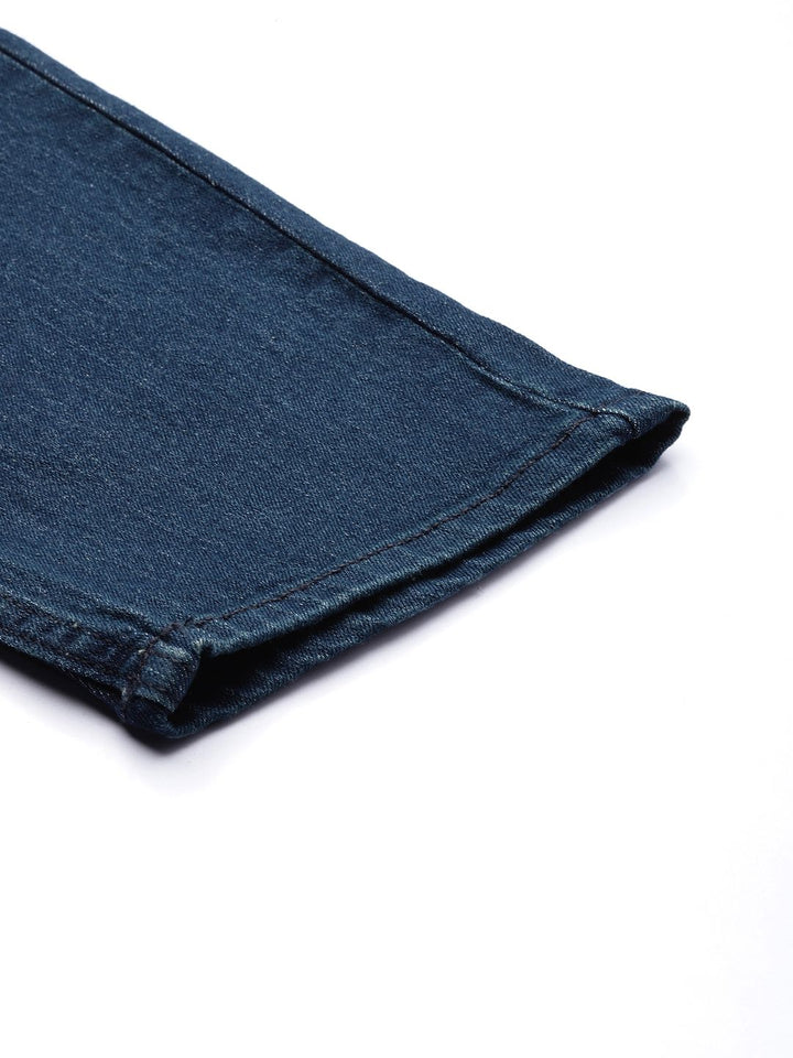 The Indian Garage Co Men Slim Fit Mildly Distressed Stretchable Jeans
