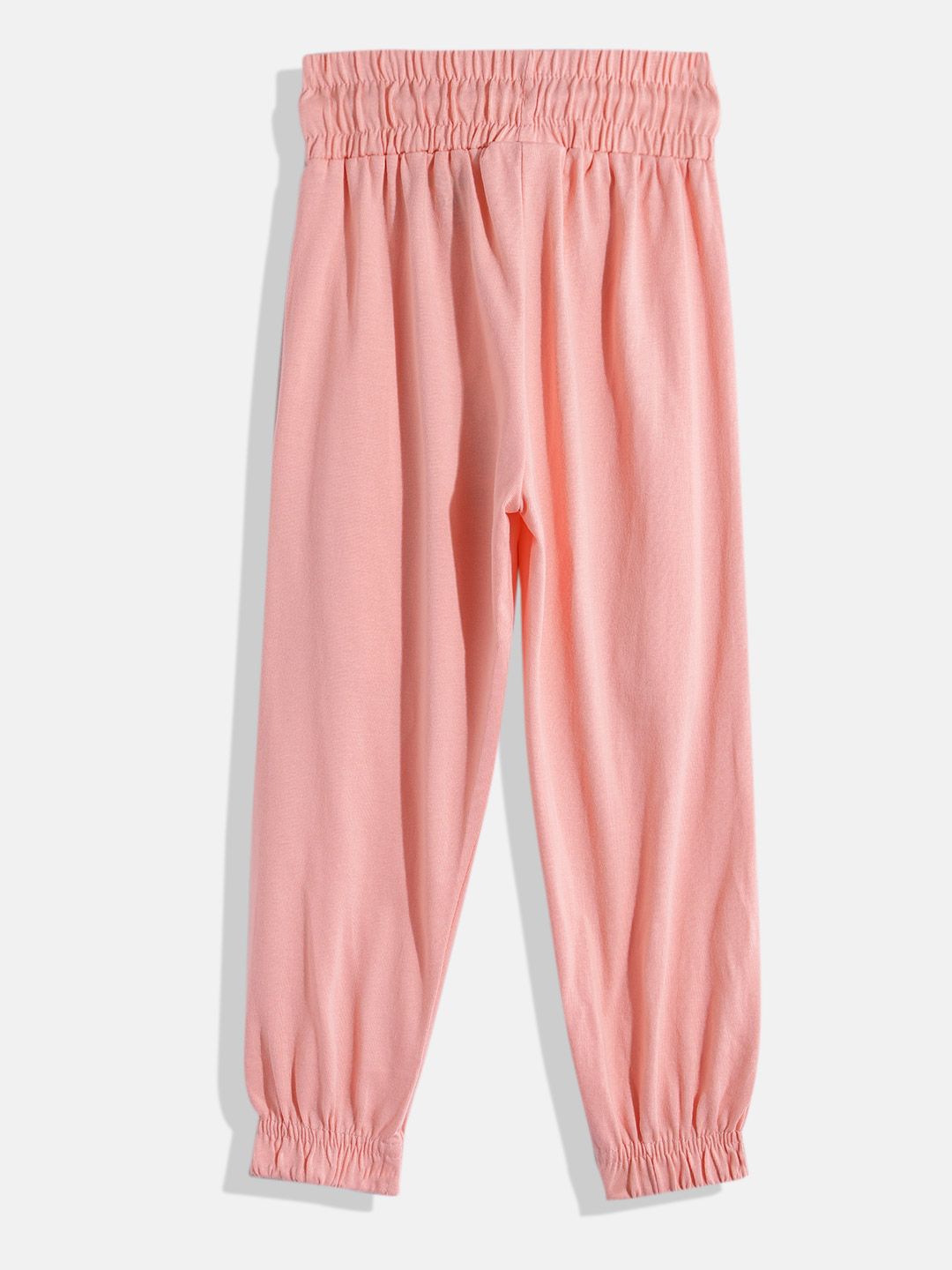 Happy Faces Girls Striped Pure Cotton Joggers